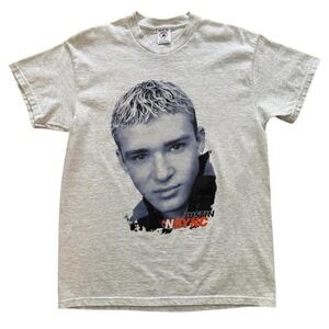 Vintage NYSYC Justin Timberlake Merch T-Shirt 1998 Youth XL Fits Med Delta Tag